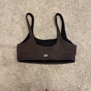 Alo yoga houndstooth sports bra xs